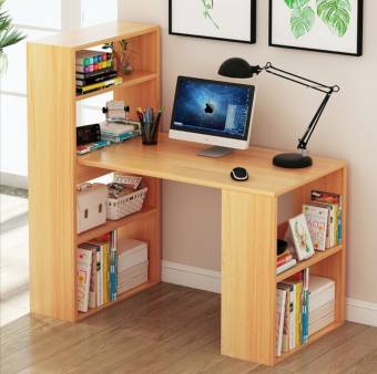 Bàn làm việc, bàn học có 2 kệ sách. Kích thước: D 100 x R 48 x C 75cm. Mặt bàn dày 1,5 cm. Rất chắc chắn, sang trọng