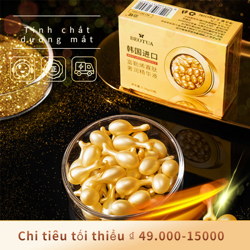 50 Cái/hộp Fullerene Nhau Thai Viên Nang Tinh Chất Làm Trắng Sáng Giữ Ẩm Dưỡng Ẩm Làm Săn Chắc Sửa Chữa Kiểm Soát Dầu Thu Nhỏ Lỗ Chân Lông Chống Lão Hóa, Chống Nhăn F-Acial Huyết Thanh Chăm Sóc Da