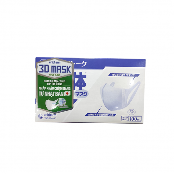 Khẩu Trang 3D Mask Virus Block Unicharm