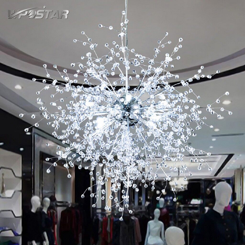 Modern Dandelion LED Chandelier Light Firework Pendant Lamp Nordic Creative Living Room Bedroom Dining Room Lighting ราคา 2,858 บาท*ส่งฟรี
