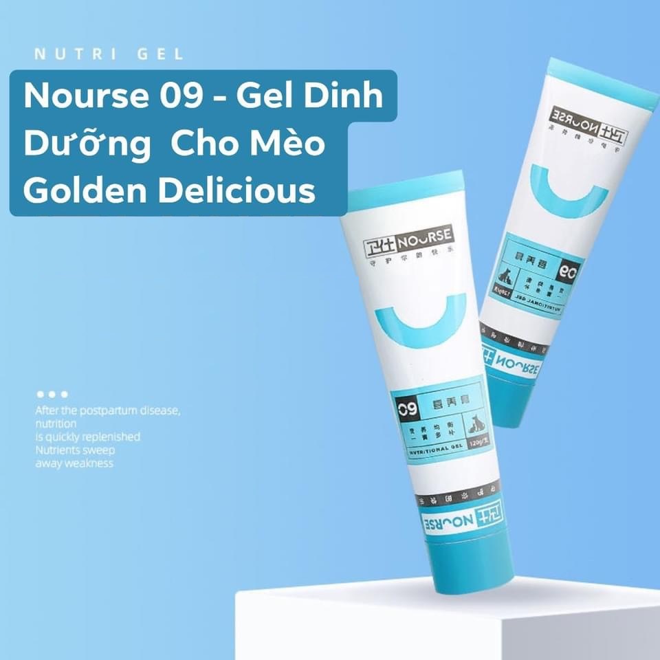 Nourse 09 - gel nutri cho mèo - cung cấp năng lượng - bổ sung vitamin và dinh dưỡng - kích thích mèo thèm ăn