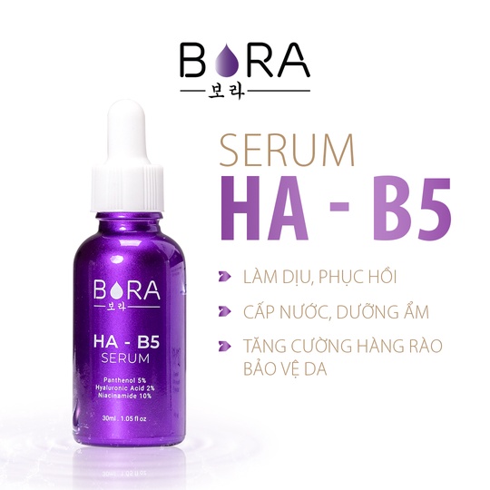 Tinh chất dưỡng ẩm nuôi dưỡng làn da trắng hồng ha b5 serum - bora