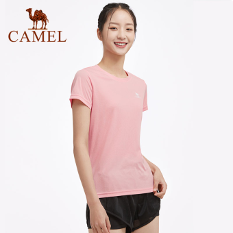 Camel  Mới Ngoài Trời Nữ Cotton Áo Phông Tay Ngắn Mùa Hè Giản Dị Mềm Mại Chạy Bộ Thoáng Khí Áo Sơ Mi Thể Thao