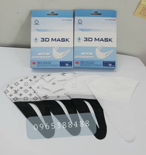 Khẩu trang 3D Hàng Cty Cửu Long Set 10 cái