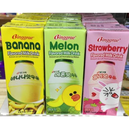 Sữa dưa lưới Hàn Quốc Binggrae ( 1 thùng 24 hộp x 200ml )