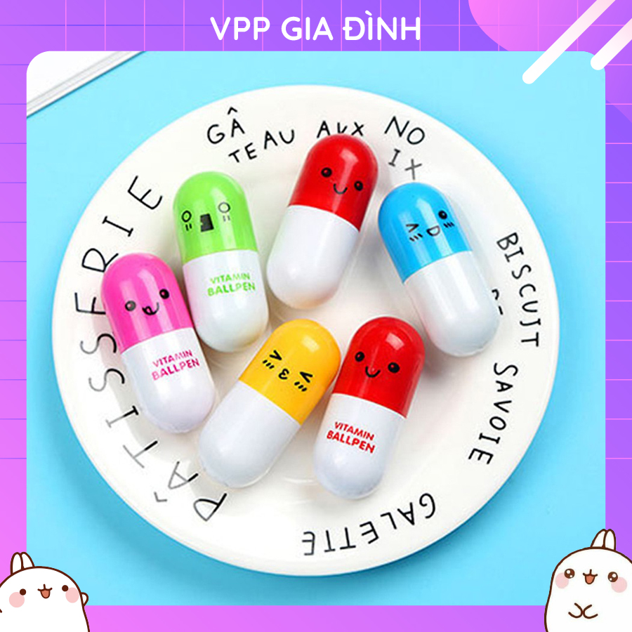 Bút Bi Dễ Thương Cute Hình Viên Vitamin