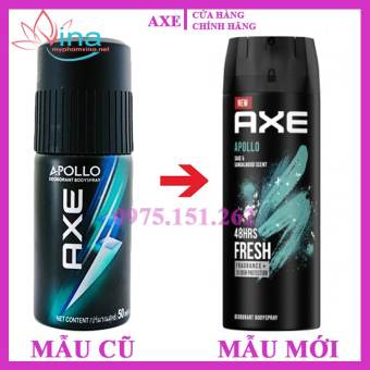 Xịt khử mùi AXE Apollo hương Tươi mát chai 150ml