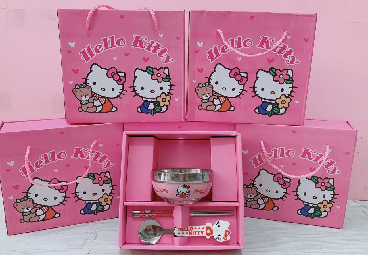 Bộ chén Hello Kitty cho bé