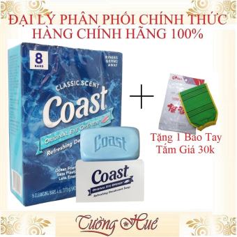 Xà Phòng Coast 8 Bánh - 113g x8 ( Tặng 1 Bao Tay Tắm )