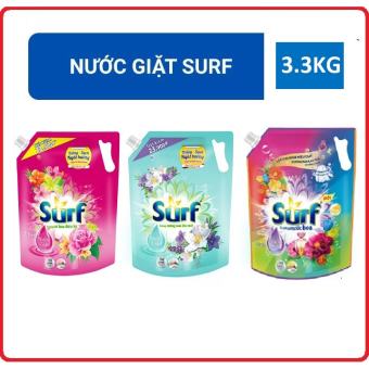 Nước Giặt Cao Cấp Surf 3IN1 Hương Nhiệt Đới 3,5kg/ Hương Nước Hoa 3,1kg