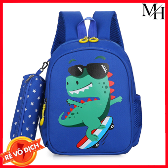 Balo mầm non cho bé trai, bé gái hình thỏ, khủng long dễ thương, túi cho bé mẫu giáo từ 3 đến 6 tuổi có kèm bóp ví