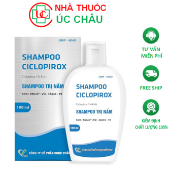 Dầu gội  tri nấm da đầu Shampoo Ciclopirox-chai 100ml
