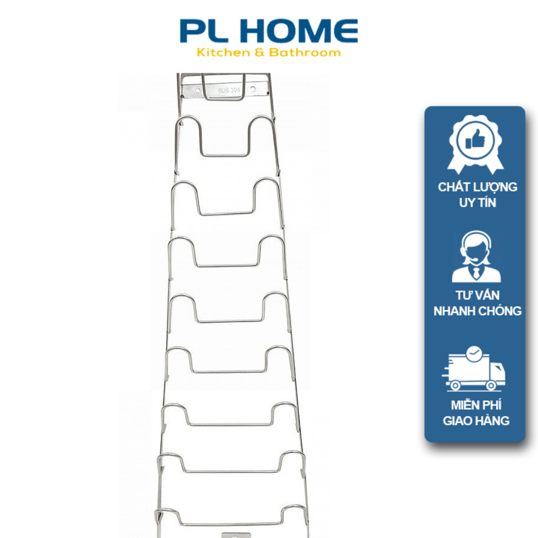 Gía Treo Nắp Nồi Xoong Chảo Inox 304 Loại 7 Nắp Treo Móc Vun Nắp Nồi Giúp Không Gian Phong Bếp Ngăn Nắp Gọn Gàng