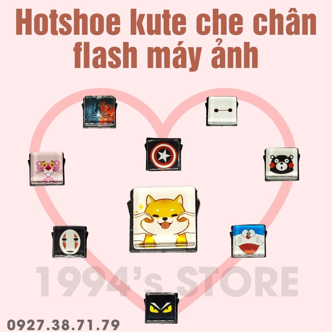 Hotshoe sticker hình dễ thương che chân flash máy ảnh - Hotshoe cho máy ảnh - Nắp che chân đèn Flash máy ảnh