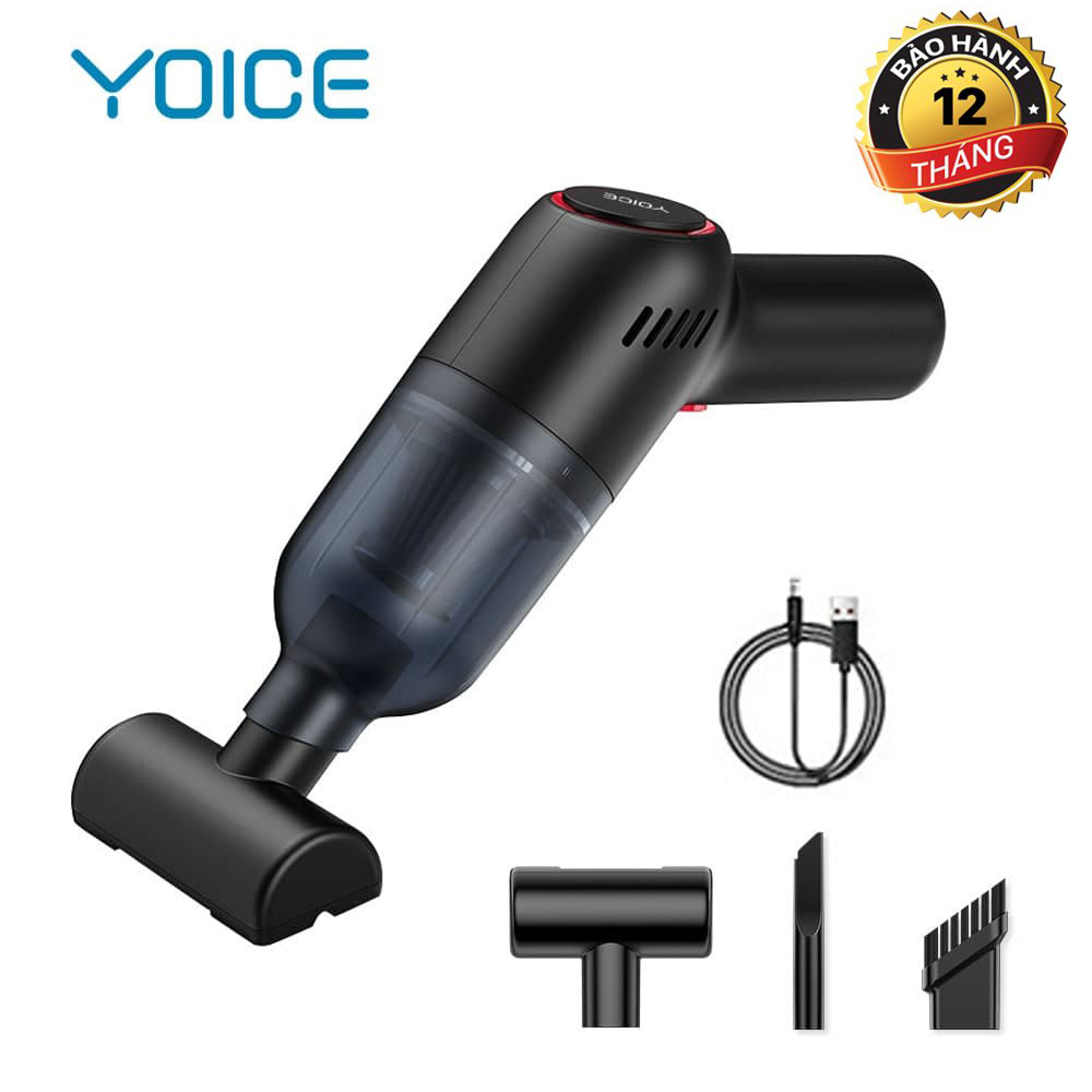 Máy hút bụi, máy hút bụi mini cầm tay, máy hút bụi không dây cổng sạc usb yoice lực hút siêu mạnh. hàng chính hãng. bảo hành 12 tháng