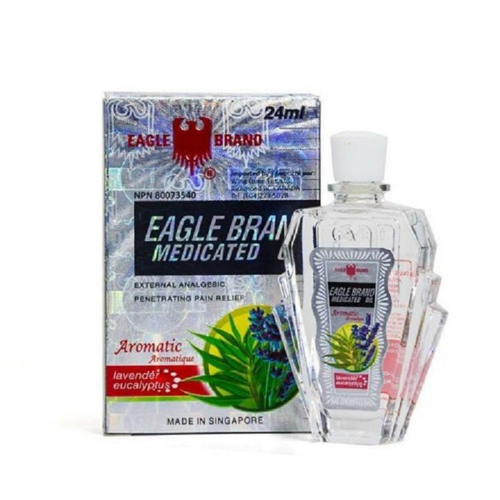 Dầu gió trắng eagle brand aromatic lavender eucalyptus - hộp lớn 24ml