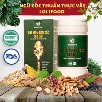 Bột Mầm Ngũ Cốc Cao Cấp Lolifood - Ngũ cốc dinh dưỡng Long Liên - Bổ sung dinh dưỡng (Hộp 500Gr)