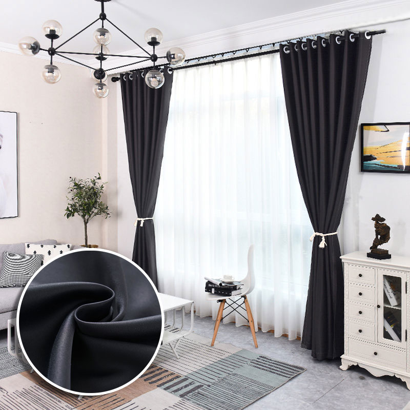 เลือกซื้อ ผ้าม่าน ผ้าม่านประตู ผ้าม่านหน้าต่าง ม่านสีพื้น ม่านทึบแสง ผ้าม่าน UV 90% กันแดด ม่านกั้นห้อง ผ้าม่านสีเทา ม่านสีดำ พร้อมส่ง ราคาพิเศษ มีเก็บเงินปลายทาง