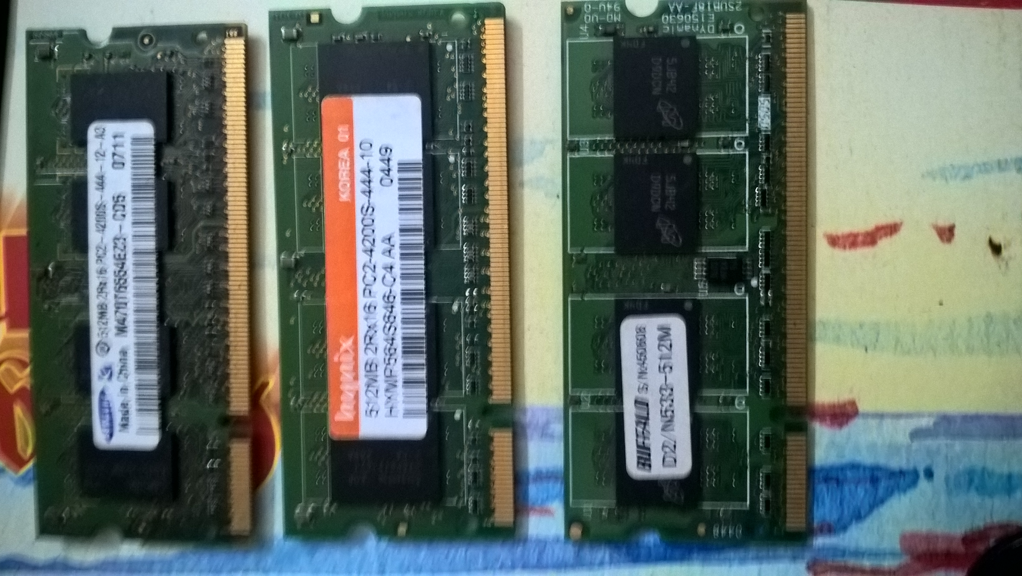 Ram laptop 512 mb