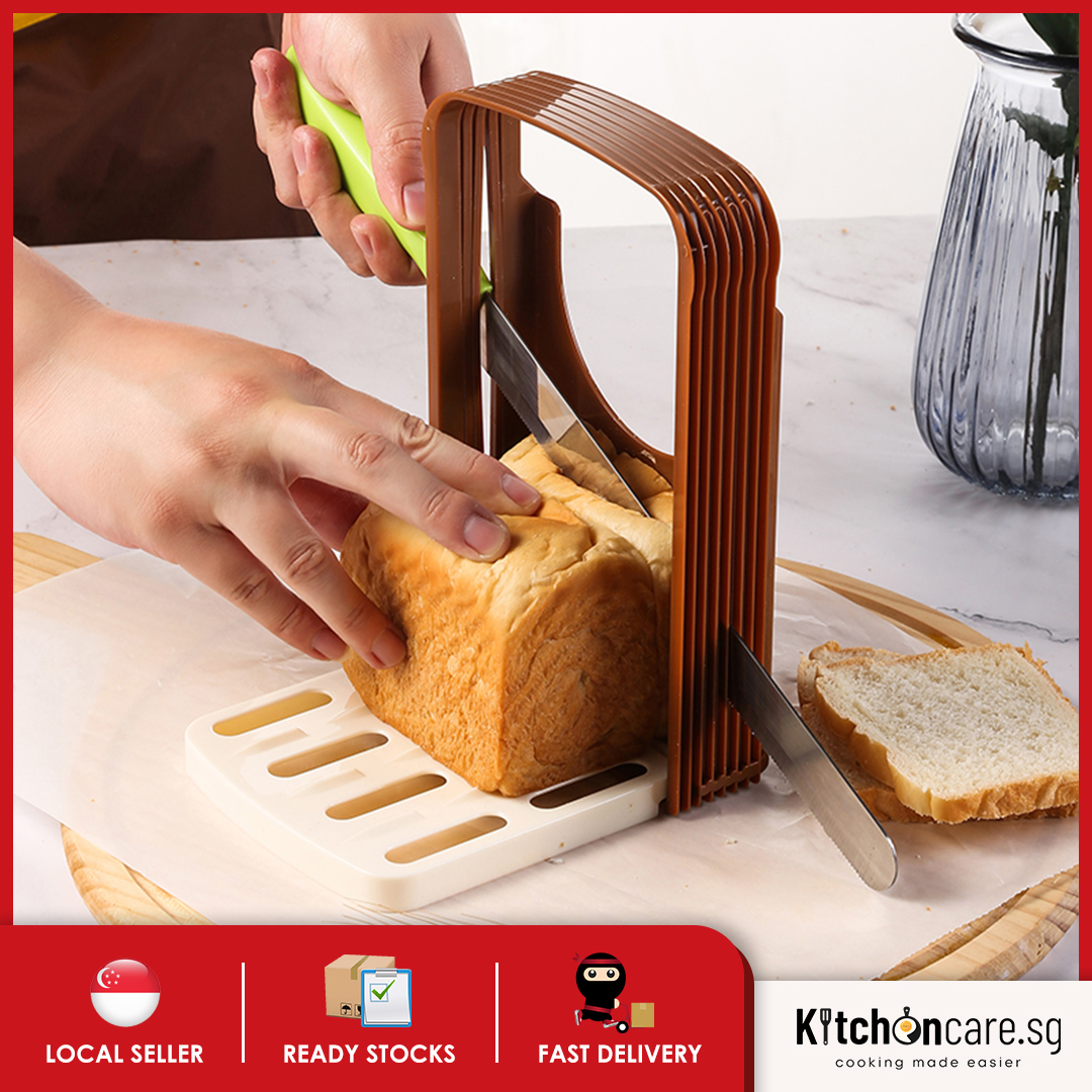 Adjustable Bread Slicer, Foldable Toast Cutting Guide for Homemade Bread  Plastic Slicing Bread Bagel Loaf Kitchen Sandwich Cutter Bread Maker  Machine