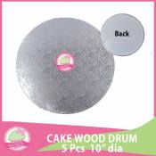 5 Pcs Mdf Cake Wood Drum x0.5cm - Hard Drum - Wood Board - Cake Drum - Hard Board | Mps