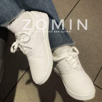 Giày bata TRẮNG NỮ. Giày vải bata trắng Bình Minh, giày trắng nữ đơn giãn,giày tập thể dục nữ.Giày trắng trơn nữ