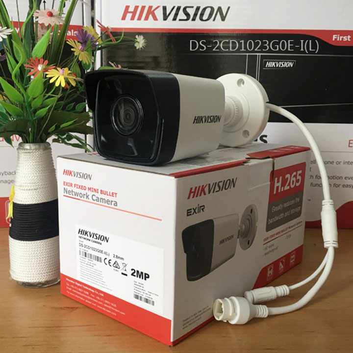 Camera IP POE thân 2MP HIKVISION DS-2CD1023G0E-I(L) hàng chính hãng
