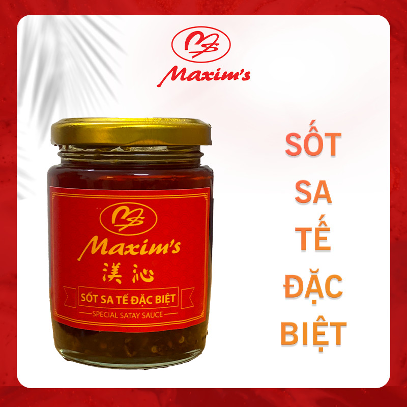 Sa tế cay Maxim's sốt sate đặc biệt vị ớt khô, ớt sừng, gia vị nấu ăn, sốt ướp thịt nướng phong cách Trung Hoa
