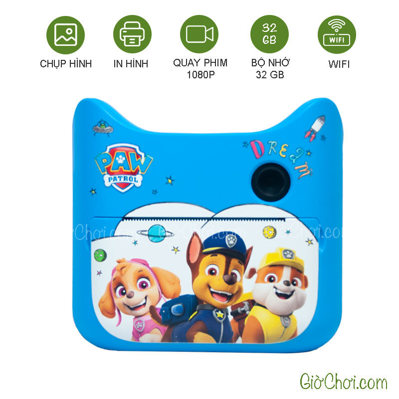 Máy chụp ảnh lấy liền Wi-Fi 32GB cho bé