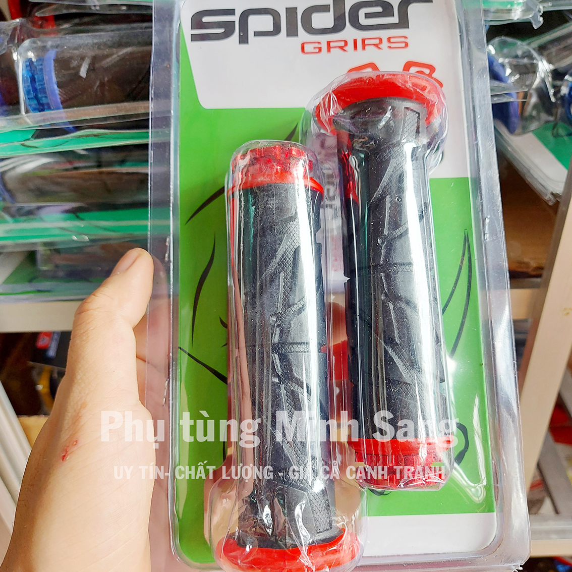 Bao tay xe máy spider có gù giá 1 cặp