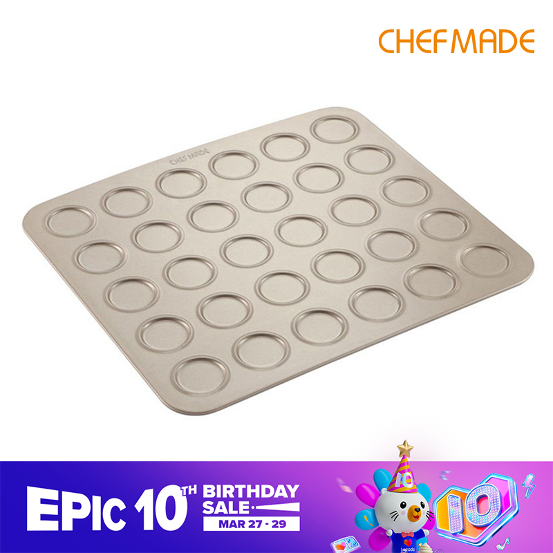 CHEFMADE 30 Chén Bánh Quy Chống Dính Macarons Khay Nướng