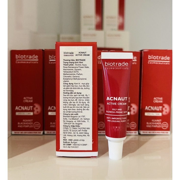 Kem Chấm Mụn Biotrade Acnaut Active Cream 5ml