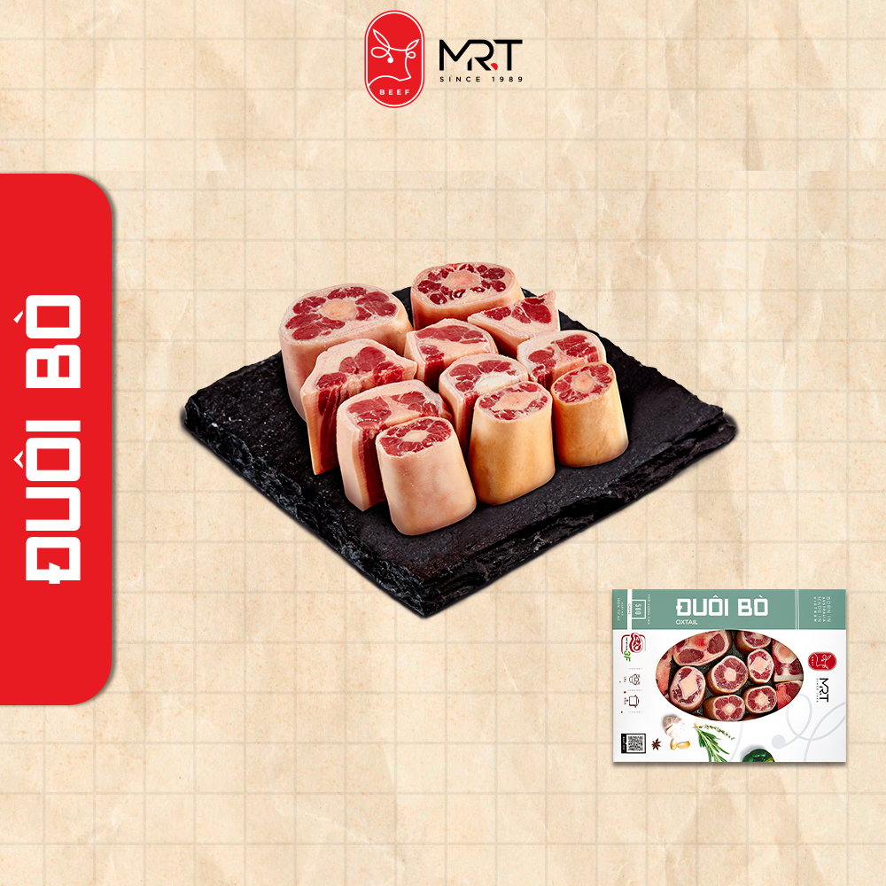 Đuôi bò úc 500gr 100% nhập khẩu dùng ăn lẩu giao siêu tốc hcm mr.t beef