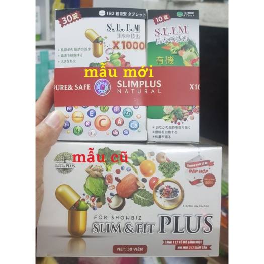 Thảo Mộc Slim Fit mẫu mới - giảm cân S.L.I.M SlimPlus Slimnature x1000