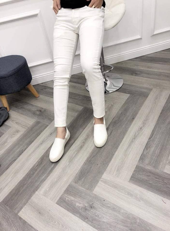 (big size) Quần jean nam cao cấp màu xám xanh đen trắng  trơn đủ màu chọn lựa co giãn bốn chiều vải xịn 098
