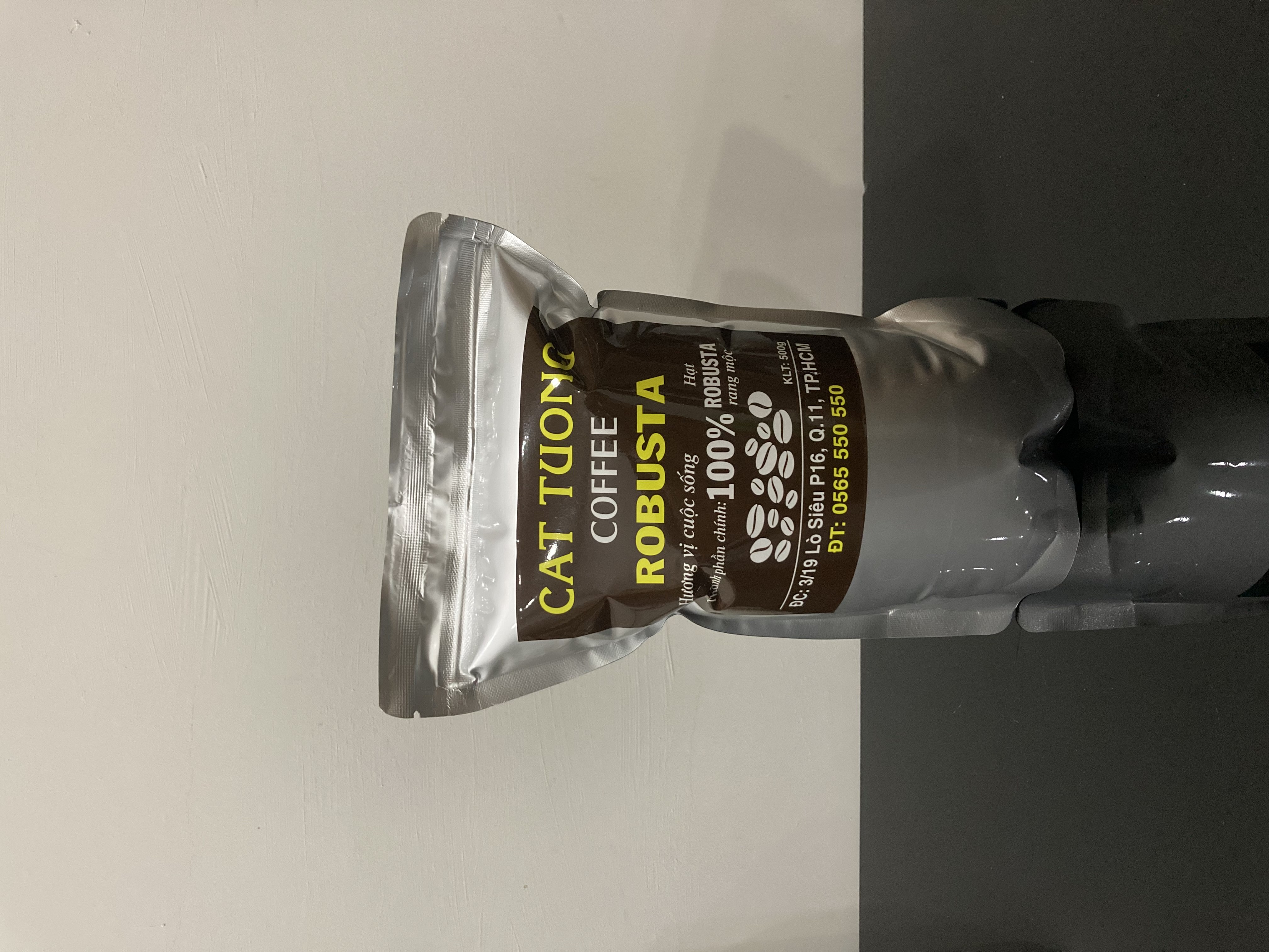 500g cà phê robusta nguyên chất 100% - cà phê cát tường