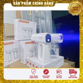⛑️CHÍNH HÃNG - BẢO HÀNH 12 THÁNG⛑️Khử Khuẩn Phun Xịt Khử Sát Trùng Nano K5 Hàng Chuẩn In Laser 8 Mắt UV