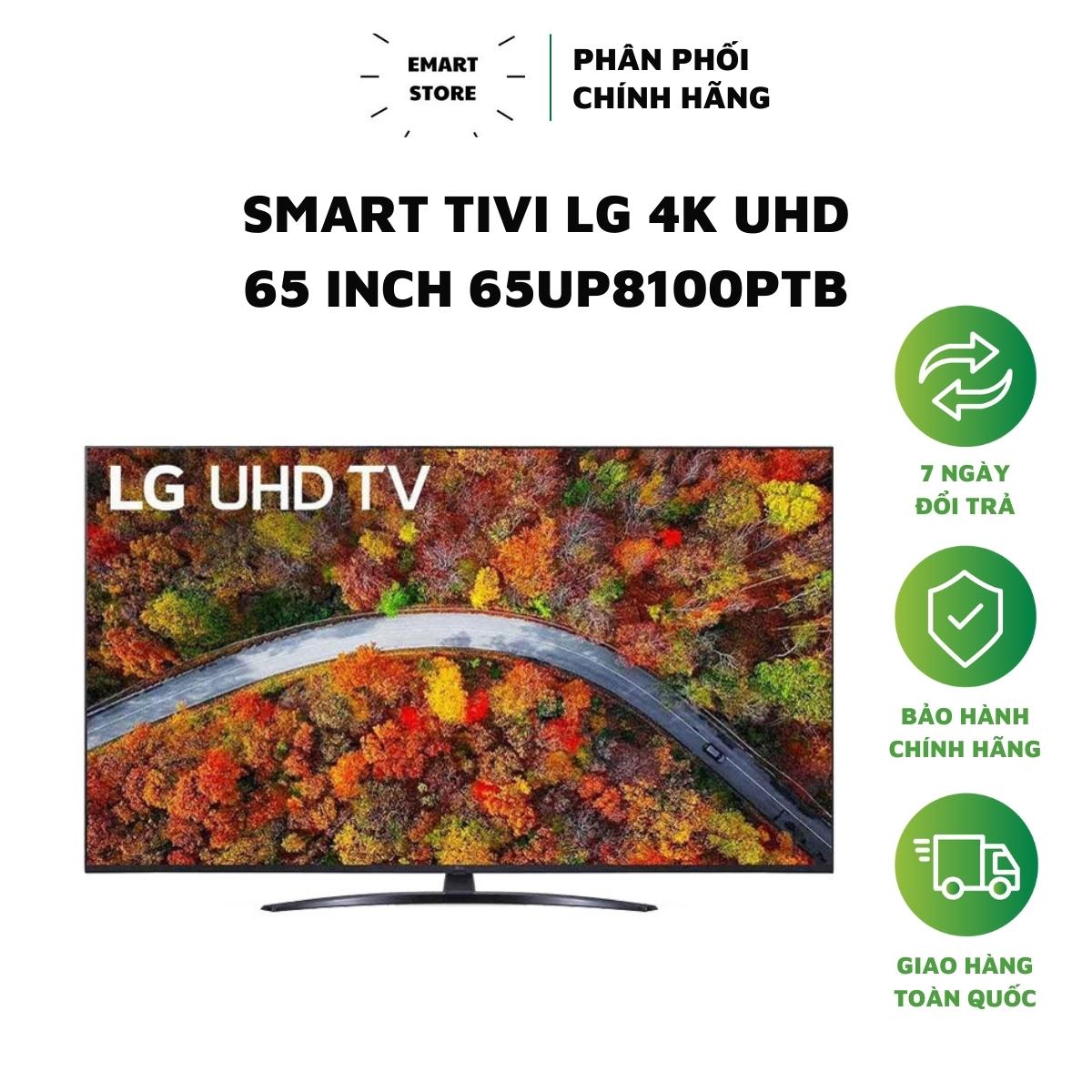 Smart Tivi LG 4K 65 Inch 65UP8100 (Hàng Chính Hãng Bảo Hành 24 Tháng)
