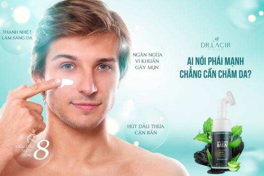 Sữa rữa mặt cho nam giới 3 in 1 của Dr.Lacir