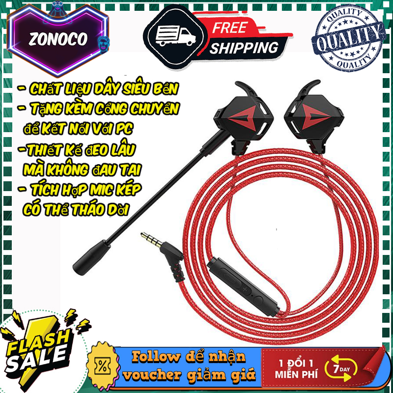 Tai nghe Gaming G901 jack 3.5mm có mic hỗ trợ tối đa cho chơi game và nghe nhạc , dùng cho mọi loại thiết bị PC,laptop,điện thoại... [Cam kết bảo hành 1 đổi 1 bởi Zonoco]