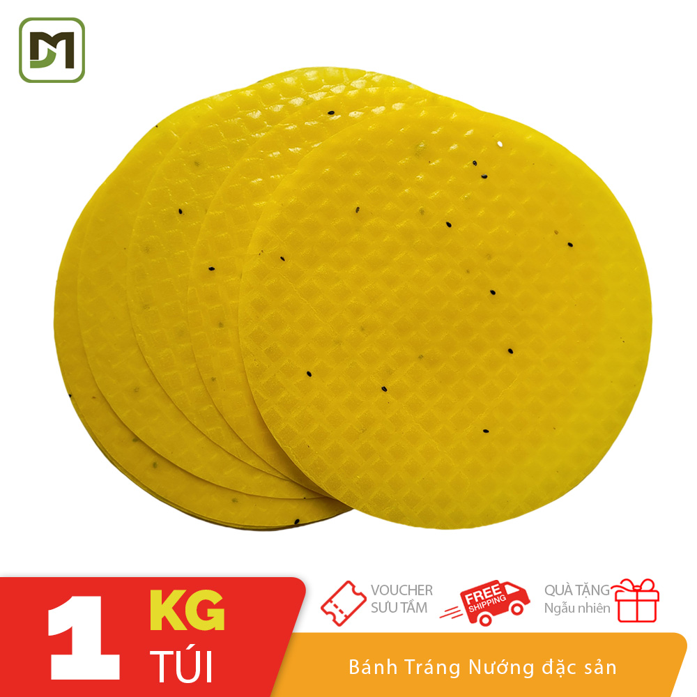 Túi 1KG Bánh tráng nướng mè vàng dùng làm bánh tráng nướng