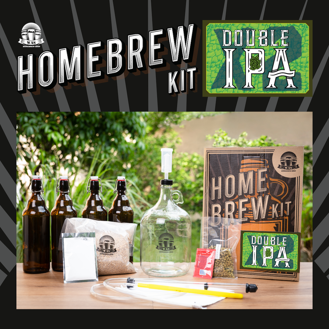 WAS HOMEBREW KIT Double IPA 4/10/20Liters วอส​ โฮมบรูวคิท 4/10/20ลิตร ชุดทำเครื่องดื่มคราฟท์ Double IPA ราคา 3,590 บาท*ส่งฟรี