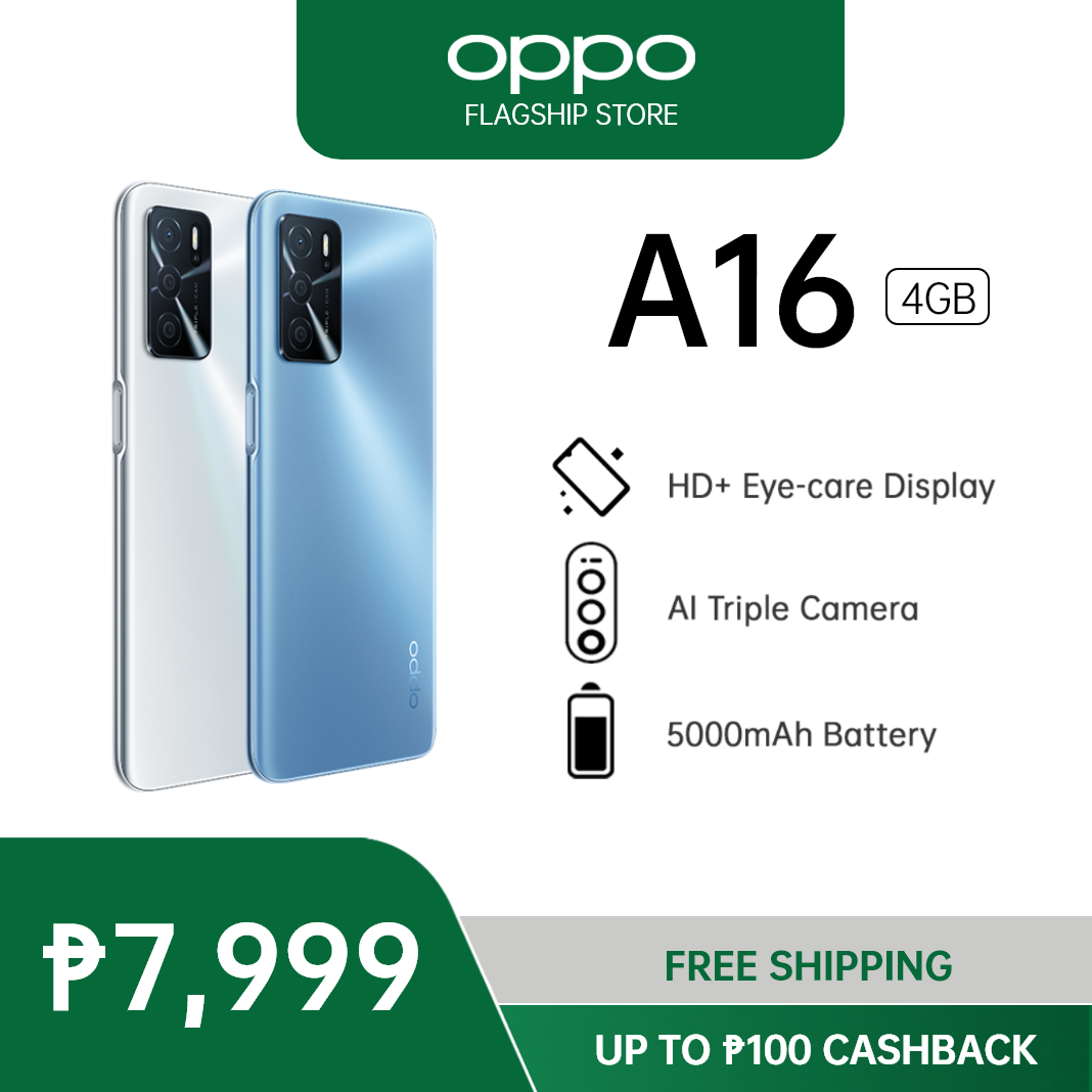 OPPO A16 | 4+64GB Cellphone | 6.5