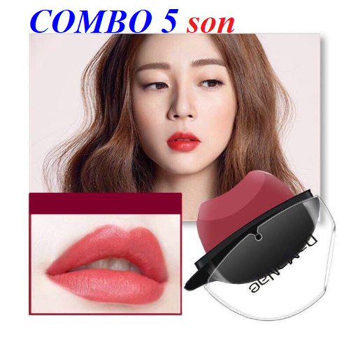 Combo 5 son bặm môi love lipsting matte xả kho