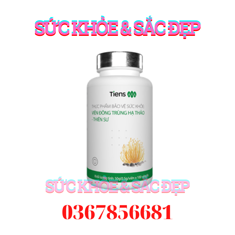 Viên đông trùng hạ thảo Tiens - Thiên Sư – 100 viên