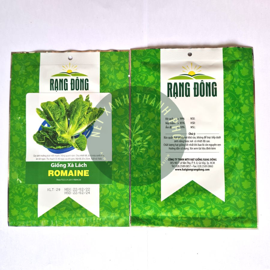 [GIAO HÀNG 2 GIỜ] Hạt giống Xà Lách Romaine 2gr