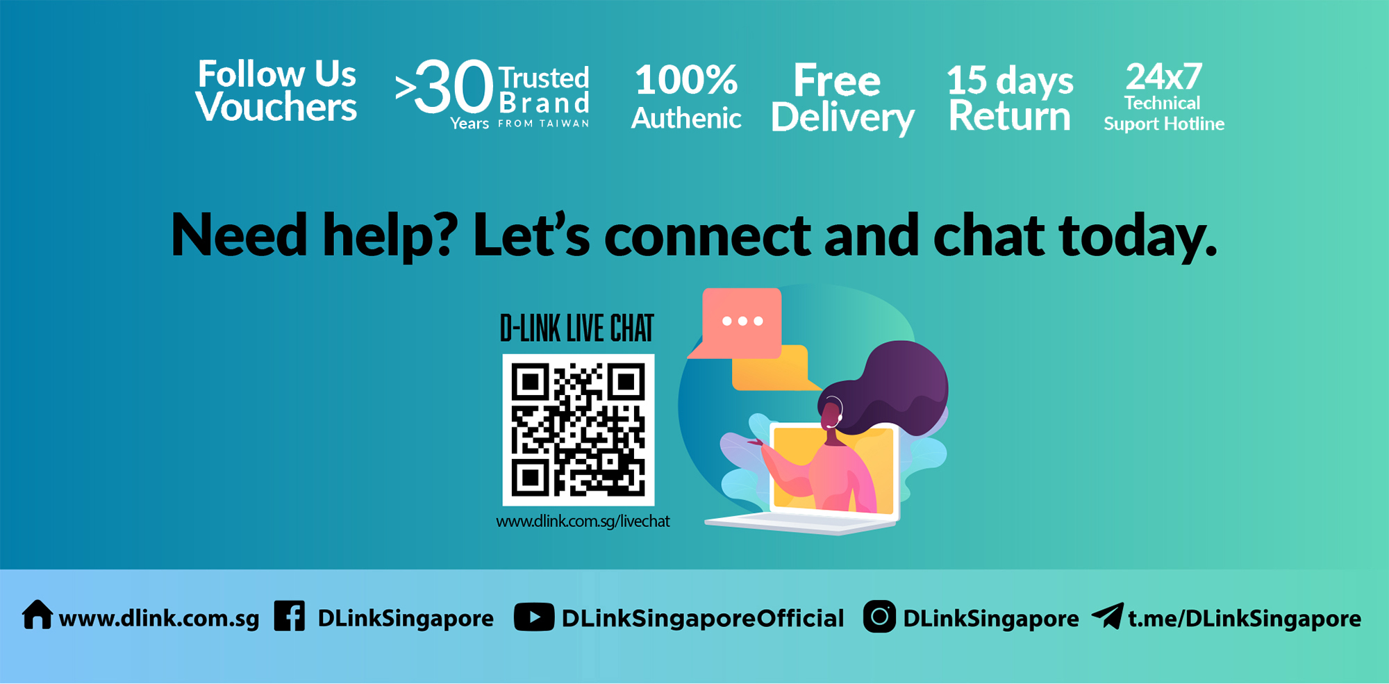 D-link live chat support