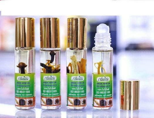 3 CHAI DẦU SÂM LĂN THẢO DƯỢC THÁI LAN CHÍNH HÃNG (GREEN HERB OIL) CẢM GIÁC  THOẢI MÁI, THƯ GIÃN