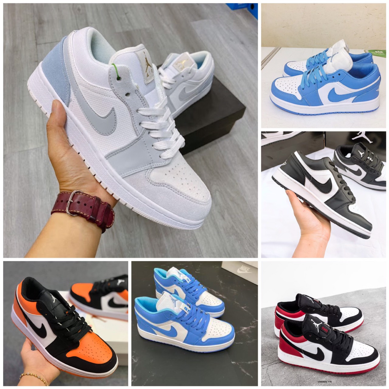 Giày thể thao sneaker cổ thấp nhiều màu đủ size nam nữ fucl bill