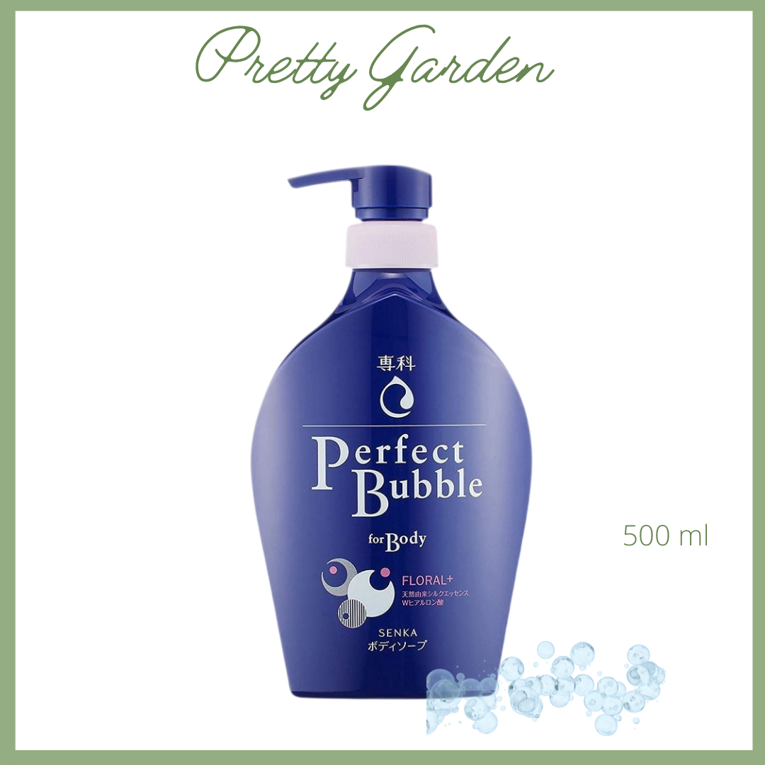 Sữa tắm dưỡng ẩm senka perfect bubble 500ml hương hoa linh lan và hoa nhài